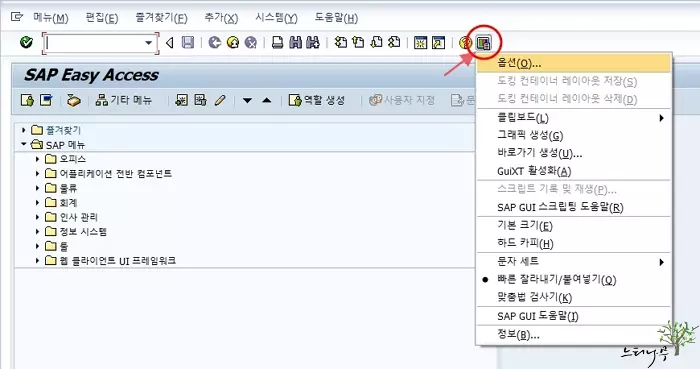 SAP GUI 비주얼 디자인의 테마 설정 방법 3