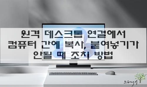 Read more about the article 원격 데스크톱 연결에서 컴퓨터 간에 복사하여 붙여넣기가 안될 때 조치 방법 2가지