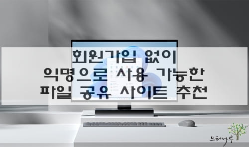 Read more about the article 회원가입 없이 익명으로 사용 가능한 파일 공유 사이트 4곳 추천