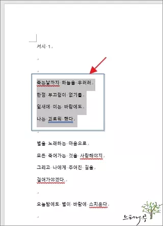 MS Word 문서에서 선택 영역만 PDF로 저장하는 방법 - 영역 선택