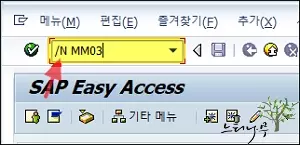 SAP Command(명령어) 필드에서 사용할 수 있는 명령어 옵션 설명