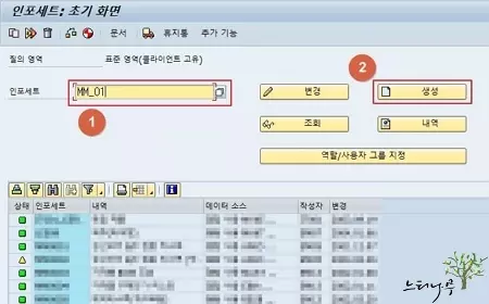 SAP Query 사용을 위한 인포세트(InfoSet)를 생성하는 방법 - 초기 화면