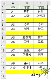 엑셀 시트에 N번째 행마다 빈 행을 반복적으로 삽입하는 간단한 팁 소개