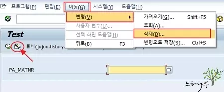 SAP에서 사용하지 않는 변형(Variant)을 삭제하는 방법1