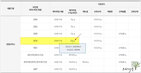 한글(hwpx) 문서가 비정상적으로 열리는 문제를 정상적으로 열리도록 패치 설치 방법 1