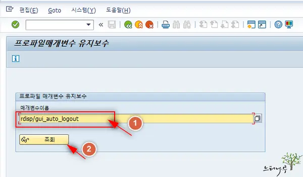 SAP GUI에서 입력이 없는 최대 유휴 시간 설정 방법(미사용 자동 종료 시간 설정) 1