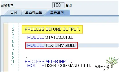 SAP ABAP 텍스트박스 입력을 비밀번호 형식 입력으로 변경 방법(Password TextBox) 4